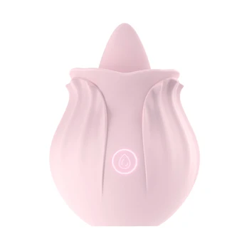 Elsker Skeden Massage Kvindelige Lyserøde Tunge Formet Slikning Vibrationer Stimulator Sugende Steg Sex Toy Vibrator Klitoris Massage For Kvinder