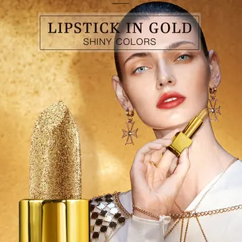 Glitter Fugtgivende Læift Makeup Velvet Guld Dwaterproof Læift Vand Pletter Skinnende Røde Kosmetik Pigment Nude Rouge