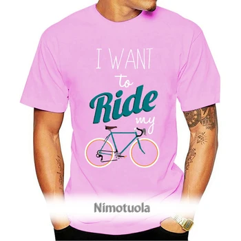 Jeg Ønsker At Ride Min Cykel - Herre T-Shirt Cykel-Mountain Road Bmx Hipster Fixie Homme Plus Size T-Shirt