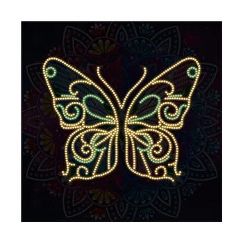 5D Lysende Diamant Maleri Specielt Formet Rhinestone DIY Diamant Mosaik Broderet Korssting Butterfly Kunst Home Decor