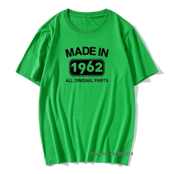 Lavet i 1962 Fødselsdag Mænd T-Shirt 59 År Præsentere Grafisk Vintage Bomuld t-shirts Trykt Far, Bedstefar Oversized Toppe, t-Shirts