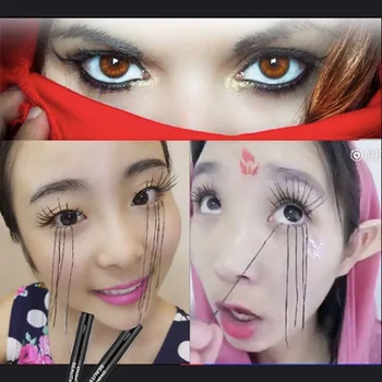 Mascara Forlængelse Sort Lash Eyelash Extension Vipper Børste Skønhed Makeup Lang-iført flere farve Mascara
