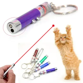 1 Pc Tilfældige Farver, 5MW LED Laser Pet Cat Toy Red Dot Lys Syn 650Nm Interaktive Laser Pointer Pen Interaktivt Legetøj Kæledyr Levering