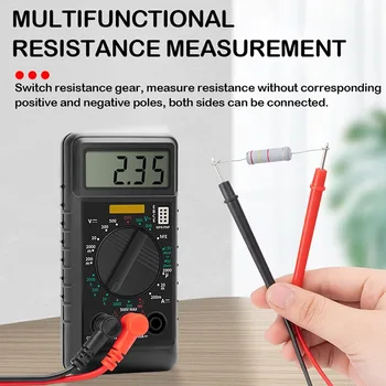 Hot Mini Digital Multimeter med Buzzer overbelastningsbeskyttelse Lomme Spænding Ampere Ohm-Meter DC-AC LCD-Bærbare dropshiping