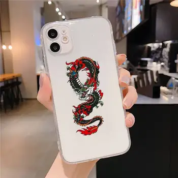 Dragon Phone Case For iPhone X XS MAX 6 6s 7 7plus 8 8Plus 5 5S SE 2020 XR 11 11pro max Klar funda Dække