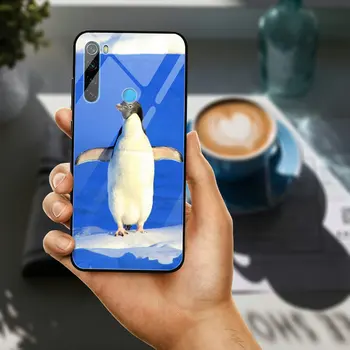 Hærdet Glas Telefonen Tilfælde, Xiaomi Redmi Note 4 4X 5A 5S 6X 7 7 8 8A 9 SE A1, A2 Lite Plus Tasker Søde Pingvin