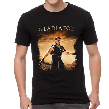 Gladiator Mænd T-Shirt Sort Tøj-6-En-165Cool Casual stolthed t-shirt mænd Unisex Fashion tshirt gratis fragt sjove toppe