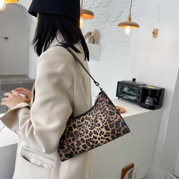 Mode Zebra Print Kvinder Luksus Håndtaske PU Læder Enkelt Skulder, Underarm Tasker Kvindelige Daglige Design Baguette Totes Pung Etui
