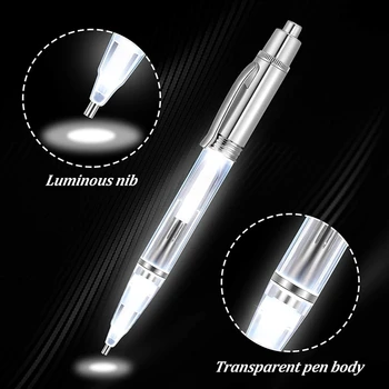 Diamant Maleri Værktøjer,LED Diamant Maleri Bor Pen Punkt Boremaskine Pen,Lim Ler,Anti-Slip Sticky Mat for DIY Håndværk