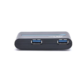 Høj Hastighed 4Port USB 3.0 HUB Bærbare stik Splitter til Bærbar PC, Tablet-Sort