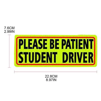 Vær Tålmodig, Genanvendelige Sikkerhed Forsigtig Studerende Driver Reflekterende Magnet Tegn