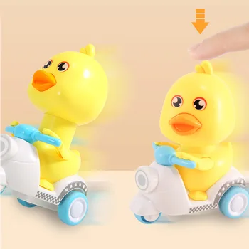 Baby Børn Kawaii Gul Duck Motorcykel Toy Søde Tegneserie Inerti Clockwork Trække Sig Tilbage Legetøj, Som Børn Gaver Til Drenge, Piger
