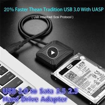 Harddisk Adapter Kabel USB 3.0 og Sata-3.5 2.5 Høj transmissionshastighed Backup-Filer Bærbare Til Samsung Seagate WD HDD med en SSD