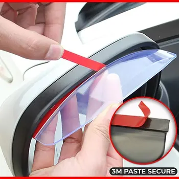 Universal Gennemsigtig Car Rear View Side Spejl, Regn yrelsen Solskærme Skygge Fleksible Skjold Protector