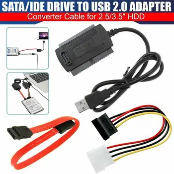Harddisk SATA PATA IDE-enheden til USB 2.0-Computer-Drev-Adapter Omformer Kabel til Windows 7/8/10/2000, XP, Vista,