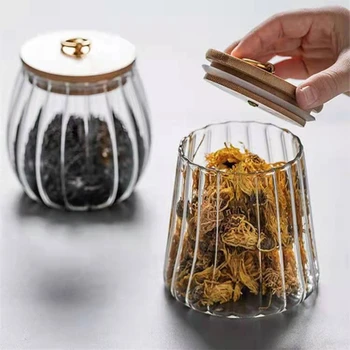 Lukket, Gennemsigtig Glas Krydderier Pot Krydderi Krukke med Låg Salt Peber opbevaringsboks Sukker Beholder Køkken Tilbehør