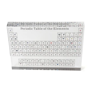 Akryl Periodiske System, Kemiske Periodiske System Akryl Crystal Fysiske Periodiske Tabellerne Viser Med Elementer