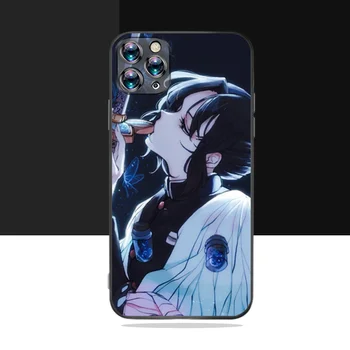 Japan Demon Slayer Kimetsu Phone Case For iPhone 12 Mini Pro Max antal 11 XS-XR-X 7 8 6 6S Plus SE 2020 Stødsikkert Fuld Beskyttelse