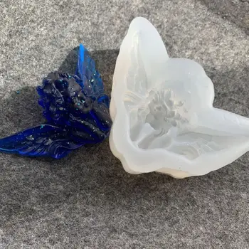 Fondant Kage form Håndlavet Sæbe Harpiks Støbeform, 3D Angel Baby Silikone Formen