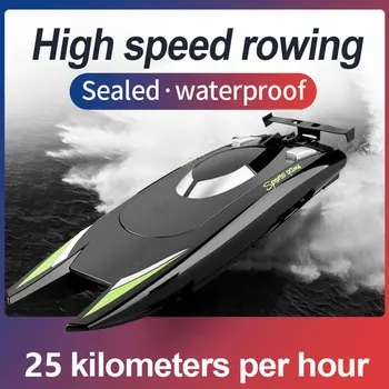 2,4 GHz RC Racing Båd Høj Hastighed Elektrisk 25 KM/T Fjernstyret Speedbåd Afstand, Hurtigt Skib, Fiskeri Båd Gave Vand Legetøj