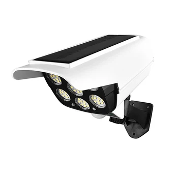 77 LED væglampe Solar Light bevægelsesfølerens Sikkerhed Dummy Kamera, Fjernbetjening Trådløs Udendørs Oversvømmelse Lys IP66 Vandtæt