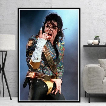 Michael Jackson Rip Musiker King Star Lærred Maleri Plakater Og Prints Væg Kunst Billedet Nordiske Dekoration Hjem Indretning Quadro