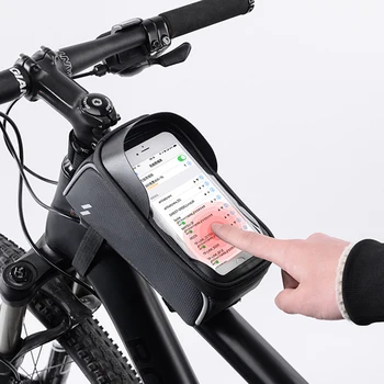 Ny Cykel Taske Frame Front Øverste Rør Cykling Taske Vandtæt 6.0 i Telefonen Tilfælde Touchscreen Taske MTB Pack Cykel Tilbehør