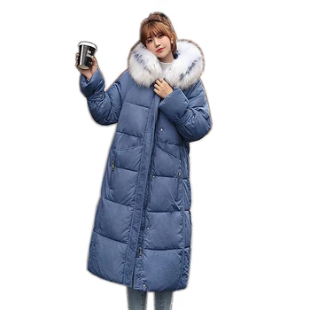 Bomuld Kvinder jakke parkacoats 2020 mode lange slanke solid vinter kvindelige frakke plus size høj kvalitet vinter jakke kvinder parkacoats