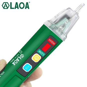 LAOA 1000V Test Blyant Spænding Test Værktøjer Bærbare Ikke kontakt Spænding Test Meter Ledning opdagelse med batteri