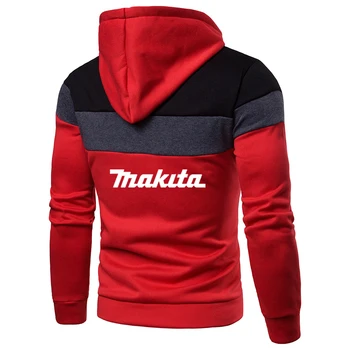 2021 Makita Foråret Efteråret Mænd Vilde Varm Solid Bomuld Mode Harajuku Lynlås Hætteklædte Sweatshirts Stil Komfortable Mandlige Top Coat
