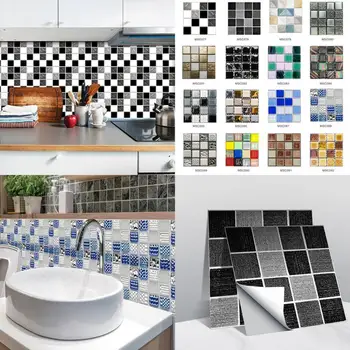 3d crystal fliser mærkat DIY vandtæt selvklæbende wall sticker køkken, badeværelse vandtæt dekorative væg sticker