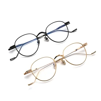 Zerosun Titanium Briller Rammer Mænd Ovale Briller Mandlige Kvinder Foråret Hængsel-Brillerne Ultra-light Mode Nørd Briller Optisk