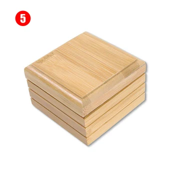 Træ-Sæbe Retter Bambus Soap Magasin Holder Sæbe Rack Plate Box Beholder Bærbare til Hjemmet Badeværelse SCVD889