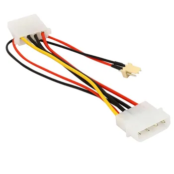 4 inches IDE Molex 4-pin Intern Udvidelse Ledningen w/ 8 tommer 3-pin 2 pin Tilfælde Ventilator Splitter Adapter Omformer Y-Kabel