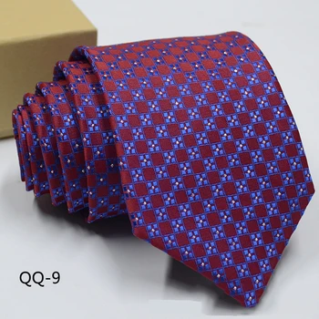 Ny mænds slips solid farve stribe koreanske 8cm jacquard uafgjort tilbehør daglige bryllup part gave business arbejde pil trend 3