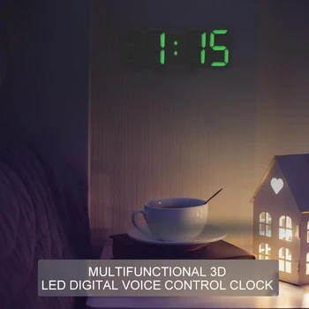 3D Høj Kvalitet Bil LED Digitalt Ur, Snooze-Soveværelse Bruser Bil Alarm Clock Auto Produkt Indvendige Bil Tilbehør