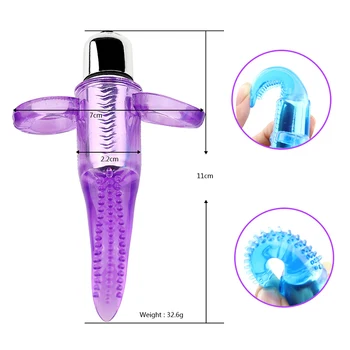 Virkelige Tunge vibrator Oral sex legetøj til par Finger Vibrerende Klitoris Stimulering vaginal massage G Spot Slikning Sex Legetøj