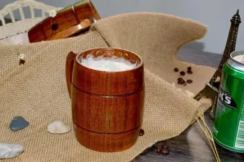 Nature Choerospondias WOOD beer mug coffee cup plus size party