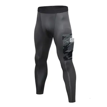 Design nye camouflage lomme kompression leggings trænings bukser grundlæggende lag mænds sport bukser