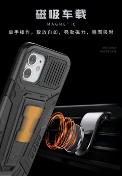 Enkel Rustning Robust Anti Falde Usynlige Støtteben Telefon Tilfældet For Xiaomi Pocophone Poco X3 NFC Pro Stødsikker Beskyttelse PC Cover