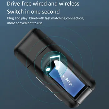 Bluetooth-5.0-Modtageren Sender Trådløs Lyd Med LCD-Tv med Adapter 3,5 MM AUX Bil Bluetooth håndfri Adapter Converter
