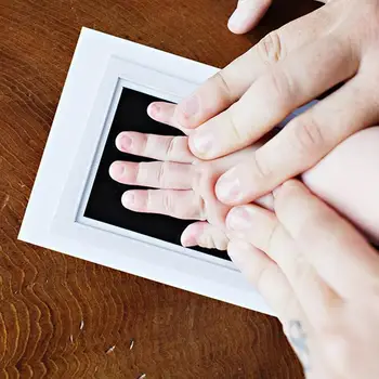 Hot Høj Kvalitet Nyfødte Baby Håndaftryk Fodaftryk Inkless Touch Ink Pad DIY fotoramme Pige/Dreng Spædbarn Baby Gave Dekorationer