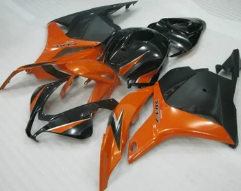 Km sprøjtestøbe ABS motorcykel stødfangere for CBR600RR 2009 2010 2011 Orange sort kåbe kit CBR600 RR 09 10 11