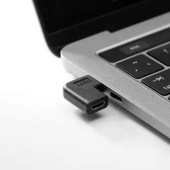 10stk MICRO USB TIL TYPE C ADAPTER RET VINKEL på 90 GRADER ADAPTER USB-C TIL MICRO USB