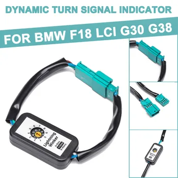 2stk LED Baglygte Dynamisk Venstre&Højre blinklys Indikator Add-on-Modul, Kabel-ledningsnet Adapter Til BMW F18 LCI G30 G38