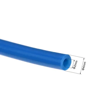 Uxcell PTFE Rør 3.2 Ft - ID 2mm X OD 4mm Passer På 1,75 Glødetråd til 3D Printer Blå