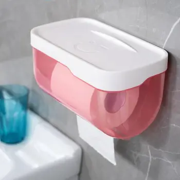 Tissue Box Multi-use vægbeslag Plast Punch-gratis Nem at Bruge Væv Holder til Badeværelse, Køkken, Opbevaring og Organisation