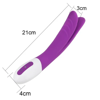 2021 Vandtæt Dobbelt Motor Dildo Vibrator-G-punkt Vibrator Frekvens Sex Legetøj til Kvinder Klitoris Stimulator, Magnet, USB-Opladning