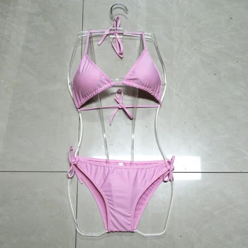 Hot Justerbar Grime Paa Svømning Bikini Billige 2020 Gennemsigtig Hæklet Bikini Badetøj Sexet Moden Kvinde Badetøj