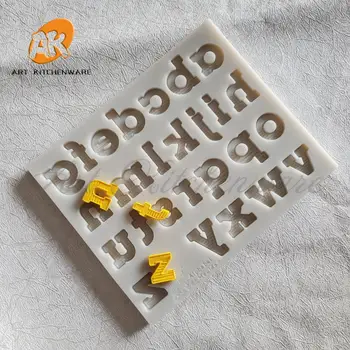 Alfabet Mønster Silicone Mold Kage Forme Chokolade Mould Kage Udsmykning Bagning Af Kage Værktøj